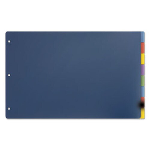 Cardinal® Tabloid-Size Poly Index Divider, 8-Tab, 11 x 17, Assorted, 1 Set Item: CRD84251