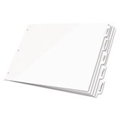 Cardinal® Write 'n Erase Tabloid Index Dividers, 5-Tab, 11 x 17, White, 1 Set Item: CRD84270