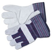 MCR™ Safety Split Leather Palm Gloves, X-Large, Gray, Pair Item: CRW12010XL