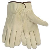 MCR™ Safety Economy Leather Driver Gloves, Medium, Beige, Pair Item: CRW3215M