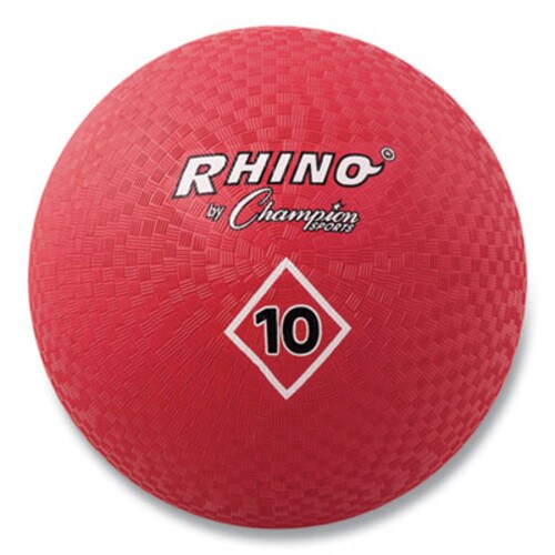 Champion Sports Playground Ball, 10" Diameter, Red Item: CSIPG10