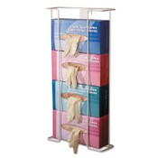 Unimed Wire Wall-Mount Glove Box Holder, 4-Box, Horizontal, Stainless Steel, White, 11 x 4 x 22 Item: CTTBHQH004060