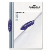 Durable® Swingclip Clear Report Cover, Swing Clip, 8.5 x 11, Clear/Clear, 25/Box Item: DBL226307