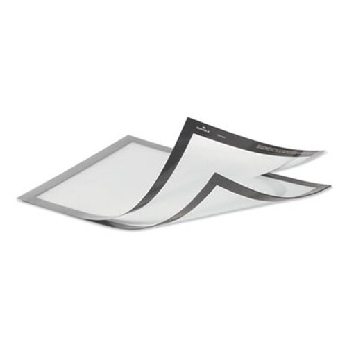 Durable® DURAFRAME Magnetic Plus Sign Holder, 8.5 x 11, Silver Frame, 2/Pack Item: DBL400423