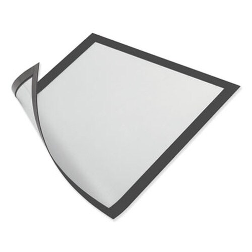 Durable® DURAFRAME Magnetic Sign Holder, 5.5 x 8.5, Black Frame, 2/Pack Item: DBL472101