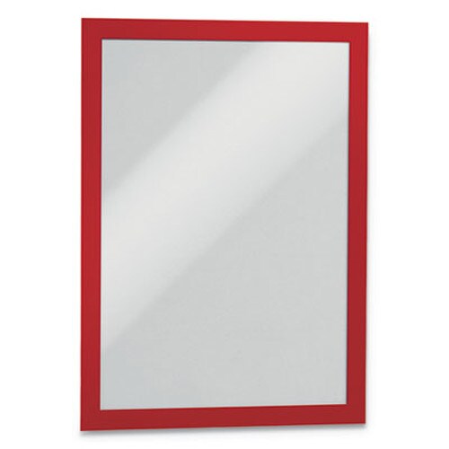 Durable® DURAFRAME Sign Holder, 8.5 x 11, Red Frame, 2/Pack Item: DBL476803