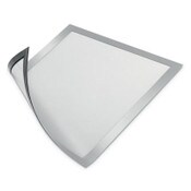 Durable® DURAFRAME Magnetic Sign Holder, 8.5 x 11, Silver Frame, 2/Pack Item: DBL477123