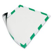 Durable® DURAFRAME Security Magnetic Sign Holder, 8.5 x 11, Green/White Frame, 2/Pack Item: DBL4772131