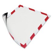 Durable® DURAFRAME Security Magnetic Sign Holder, 8.5 x 11, Red/White Frame, 2/Pack Item: DBL4772132