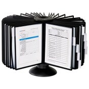 Durable® Sherpa® Sherpa 40-Panel Carousel Reference System, 80 Sheet Capacity, Black Item: DBL555701