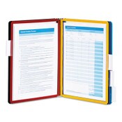 Durable® VARIO Magnetic Wall Reference System, 5 Panels, 10 Pockets, Assorted Borders Item: DBL576200