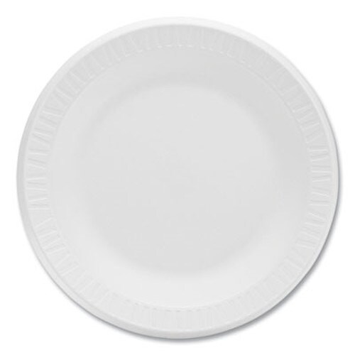 Dart® Concorde Foam Plate, 10.25" dia, White, 125/Pack, 4 Packs/Carton Item: DCC10PWCR