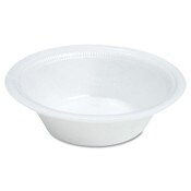 Dart® Quiet Classic Laminated Foam Dinnerware, Bowl, 12 oz, White, 125/Pack Item: DCC12BWWQRPK