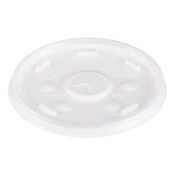Dart® Plastic Lids, Fits 12 oz to 24 oz Hot/Cold Foam Cups, Straw-Slot Lid, White, 100/Pack, 10 Packs/Carton Item: DCC16SL