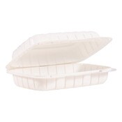 Dart® Hinged Lid Containers, Hoagie Container, 6.5 x 9 x 2.8, White, Plastic, 200/Carton Item: DCC206MFPPHT1