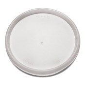 Dart® Plastic Lids for Foam Cups, Bowls and Containers, Flat, Vented, Fits 6-32 oz, Translucent, 100/Pack, 10 Packs/Carton Item: DCC20JL