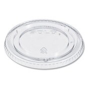 SOLO® PETE Plastic Flat Cold Cup Lids, Fits 12 oz to 24 oz Cups, Clear, 1,000/Carton Item: DCC626TP