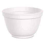 Dart® Foam Container, Squat, 6 oz, White, 50/Pack, 20 Packs/Carton Item: DCC6B12