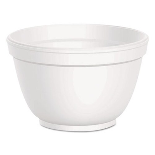 Dart® Foam Container, Squat, 6 oz, White, 50/Pack, 20 Packs/Carton Item: DCC6B12