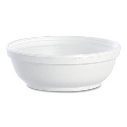 Dart® Insulated Foam Bowls, 6 oz, White, 50/Pack, 20 Packs/Carton Item: DCC6B20