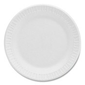 Dart® Concorde Foam Plate, 6" dia, White, 1,000/Carton Item: DCC6PWCR