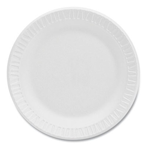 Dart® Concorde Foam Plate, 6" dia, White, 1,000/Carton Item: DCC6PWCR