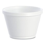 Dart® Foam Containers, 6 oz, White, 50/Bag, 20 Bags/Carton Item: DCC6SJ12