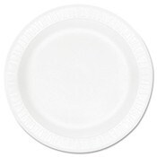 Dart® Concorde Foam Plate, 9" dia, White, 125/Pack, 4 Packs/Carton Item: DCC9PWCR