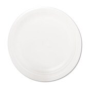 Dart® Quiet Classic Laminated Foam Dinnerware Plate, 9" dia, White, 125/Pack Item: DCC9PWQRPK