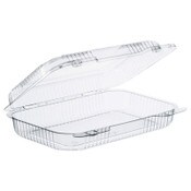 Dart® StayLock Clear Hinged Lid Containers, 9.4 x 6.8 x 2.1, Clear, 250/Carton Item: DCCC30UT1