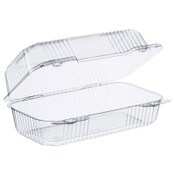 Dart® StayLock Clear Hinged Lid Containers, 5.4 x 9 x 3.5, Clear, Plastic, 250/Carton Item: DCCC35UT1