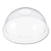 Dart® Ultra Clear Dome Cold Cup Lids, Fits 16 oz to 24 oz Cups, PET, Clear, 100/Pack Item: DCCDLR626PK