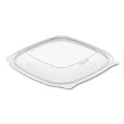 Dart® PresentaBowls Pro Clear Square Bowl Lids, Large Vented Square, 8.5 x 8.5 x 1, Clear, Plastic, 63/Bag, 4 Bags/Carton Item: DCCPP2464BDL