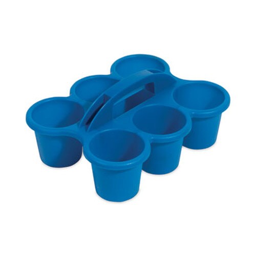 deflecto® Little Artist Antimicrobial Six-Cup Caddy, Blue Item: DEF39509BLU