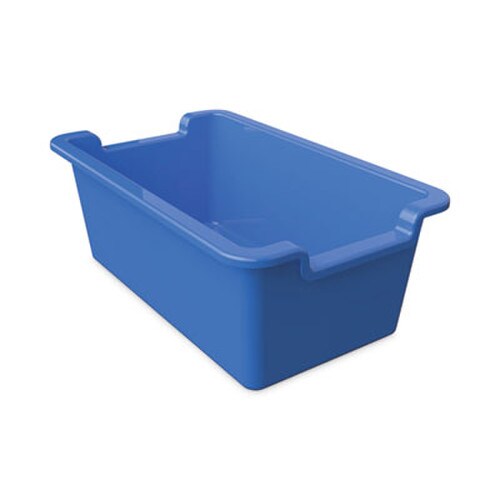 deflecto® Antimicrobial Rectangle Storage Bin, Blue Item: DEF39510BLU