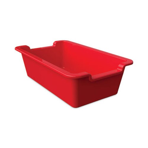 deflecto® Antimicrobial Rectangle Storage Bin, Red Item: DEF39510RED
