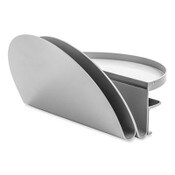 deflecto® Standing Desk File Organizer, 2 Sections, Letter Size, 12 x 9.69 x 7.11, Gray Item: DEF400003