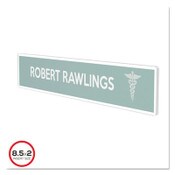 deflecto® Superior Image Cubicle Nameplate Sign Holder, 8.5 x 2 Insert, Clear Item: DEF587501