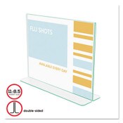 deflecto® Superior Image Premium Green Edge Sign Holders, 11 x 8.5 Insert, Clear/Green Item: DEF5991890