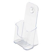 deflecto® DocuHolder for Countertop/Wall-Mount, Leaflet Size, 4.25w x 3.25d x 7.75h, Clear Item: DEF77501