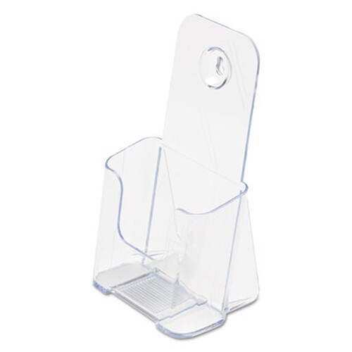 deflecto® DocuHolder for Countertop/Wall-Mount, Leaflet Size, 4.25w x 3.25d x 7.75h, Clear Item: DEF77501