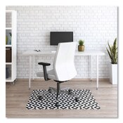 deflecto® FashionMat Chair Mat, Rectangular, 35 x 40, Diamonds Item: DEFCM3540BD