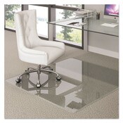 deflecto® Premium Glass All Day Use Chair Mat - All Floor Types, 48 x 60, Rectangular, Clear Item: DEFCMG70434860