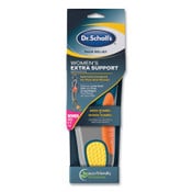 Dr. Scholl's® Pain Relief Extra Support Orthotic Insoles, Women Sizes 6 to 11, Gray/Blue/Orange/Yellow, Pair Item: DSC59013