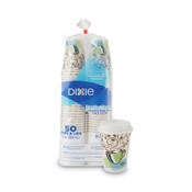 Dixie® PerfecTouch Paper Hot Cups and Lids Combo, 12 oz, Multicolor, 50 Cups/Lids/Pack Item: DXE5342COMBO600
