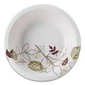 Dixie® Pathways Heavyweight Paper Bowls, 12 oz, Green/Burgundy, 1,000/Carton Item: DXESX12PATH