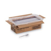 Dixie® Plastic Cutlery, Heavyweight Teaspoon, Crystal Clear, 6", 1,000/Carton Item: DXETH017