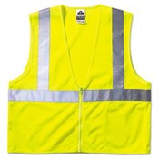 ergodyne® GloWear 8210Z Class 2 Economy Vest, Polyester Mesh, Large to X-Large, Lime Item: EGO21055