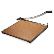 X-ACTO® Square Commercial Grade Wood Base Guillotine Trimmer, 20 Sheets, 24" Cut Length, 24 x 24 Item: EPI26624