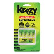 Krazy Glue® Single-Use Tubes, 0.07 oz, Dries Clear, 4/Pack Item: EPIKG58248SN